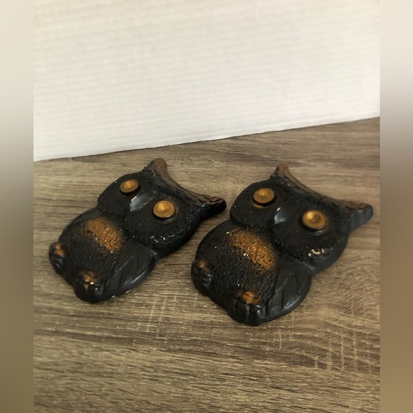 Vtg MCM Chalkware Pair of Owls - Picture 8 of 12